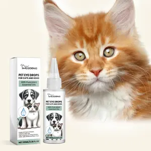 Eye Care Drops for Cats & Dogs — Pet Eye Cleaning, Removes Tear Stains & Eye Discharge