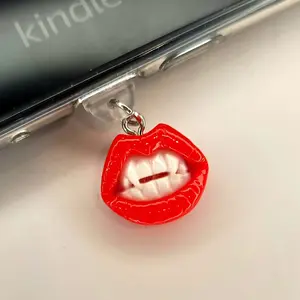 Vampire Kindle, E-reader, Phone Dust Plug/Charms - USB-C compatible
