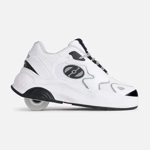 Mega Pro White Sneakers - Closed Design, Athletic Footwear for Running and Training