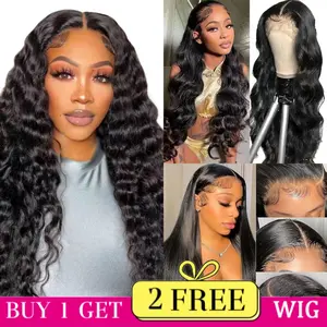 [Combo sale 30"&30"&30"] buy 1 get 3 wig' 13x4 Hair Lace Front Wigs Human Hair Hair Pre Plucked HD Transparent Lace Frontal Human Hair Wigs 180% Density
