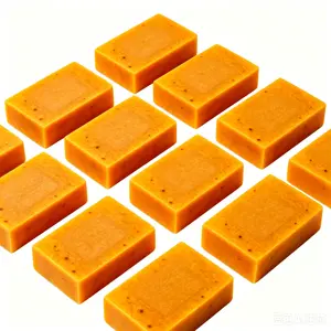 3PCS Turmeric & Kojic Acid Brightening Cleansing Soap - All-Skin Gentle Daily Organic Body Wash with Lemon Scent, Flawless Radiant Skin Beauty & Bath Care