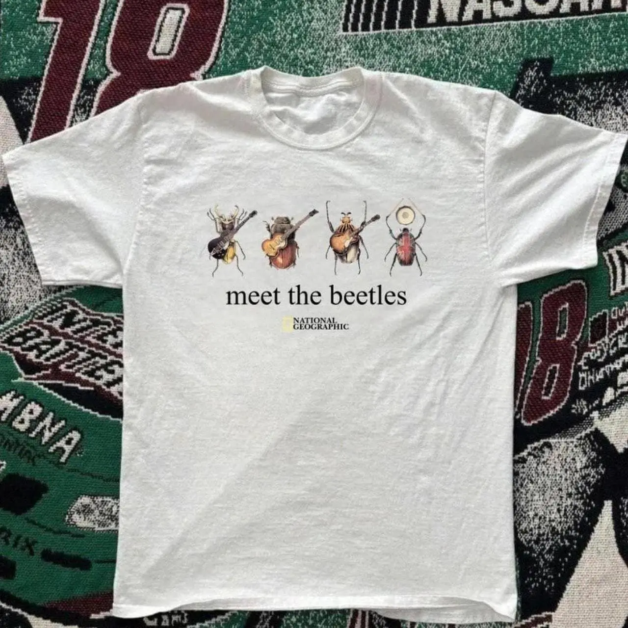 National Geographic White Beetle Tee