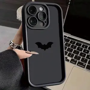 Bat Pattern Phone Case, 1 Count Anti-drop Cellphone Protective Case, Total Protective Shockproof Phone Cover for iPhone 11 12 13 14 15 16 Series