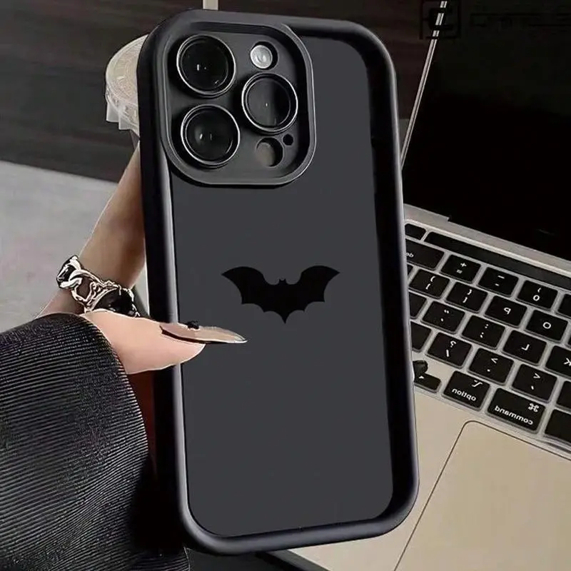Bat Pattern Phone Case, 1 Count Anti-drop Cellphone Protective Case, Total Protective Shockproof Phone Cover for iPhone 11 12 13 14 15 16 Series