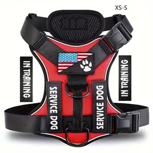Adjustable Reflective Dog Harness, Safety Harness, Reflective Strip Harness, Pet Training Vest, Pet Supplies for Walking Running Training, Easy To Control Small, Medium, Large Dogs