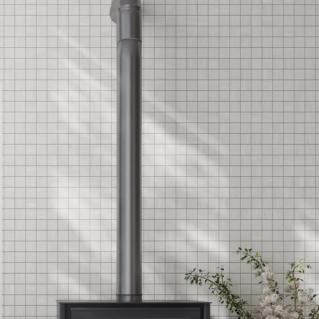 Warm Beige 12x12 Matte Square Stone-look Porcelain Mosaic Tile (11 pack, 10.66 sq ft/case)