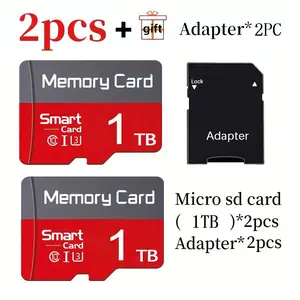Micro SD card flash memory, SD card memory card and adapter compatible tablet computers, cameras, mobile phones, laptops, PCS, car audio systems, game consoles - durable PC material, micro tf monitoring system memory stick sd storage