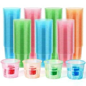Assorted Jager Bomb Disposable Party Cups - 4oz Double Shot Glasses for Festive Home Supplies Use