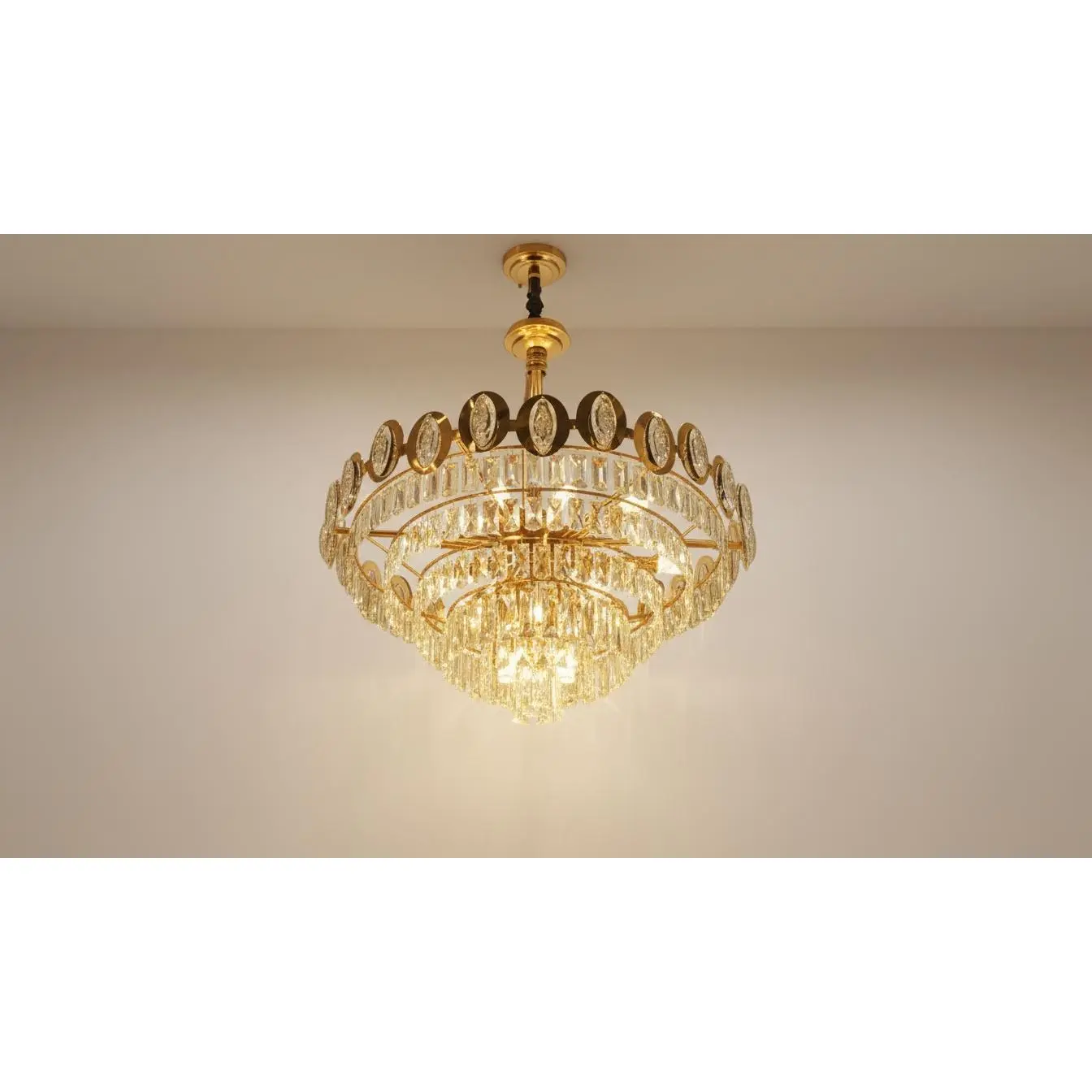 Imperial Cascade - The Oval Crown Crystal Chandelier