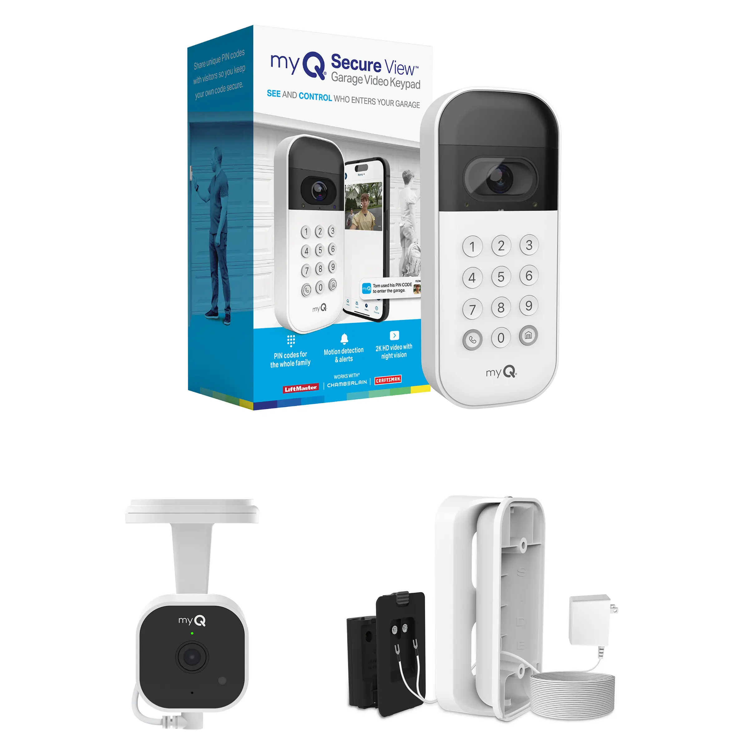 myQ Garage Starter Kit with Power Adapter Bundle