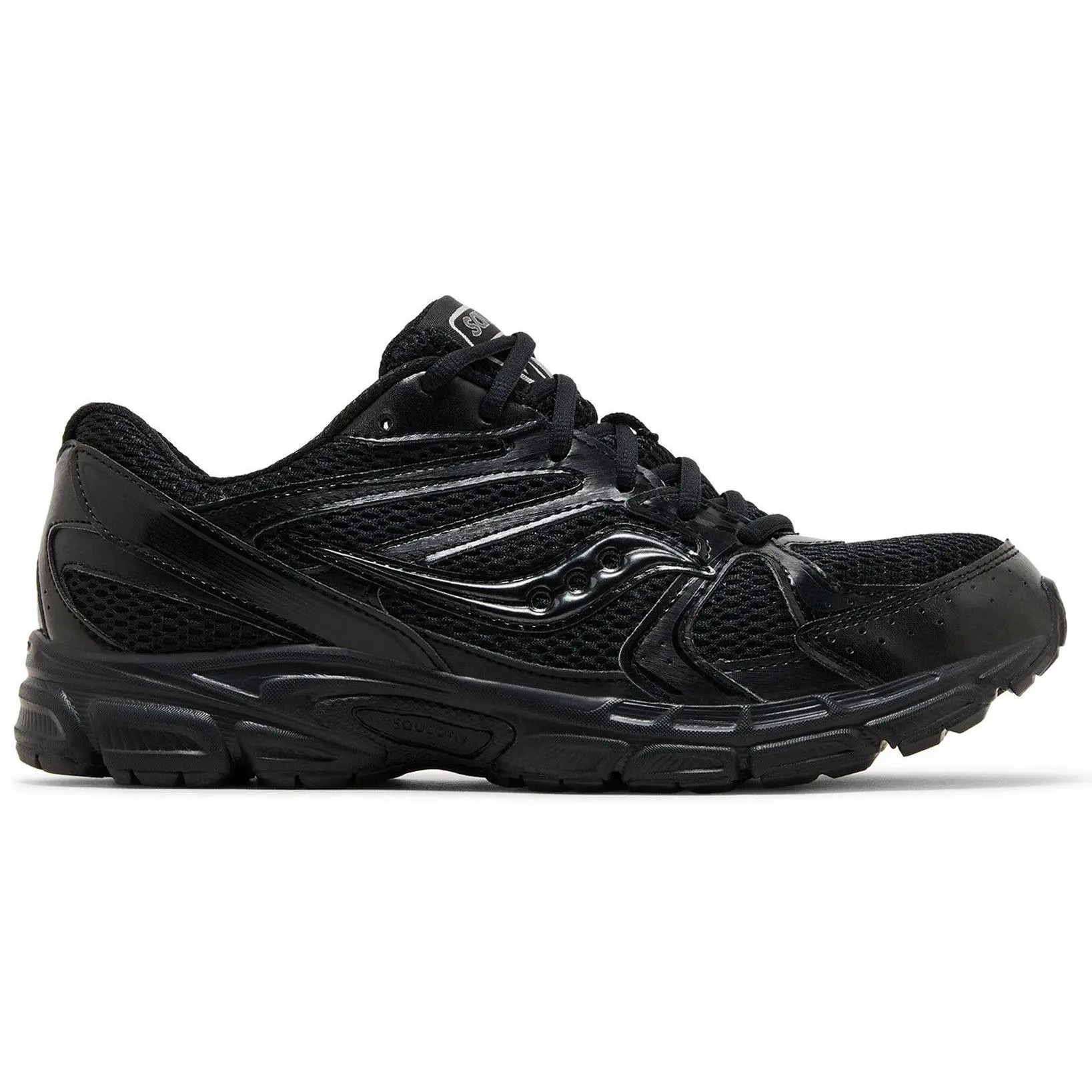 [S70812-3] MENS SAUCONY GRID RIDE MILLENNIUM 'TRIPLE BLACK'