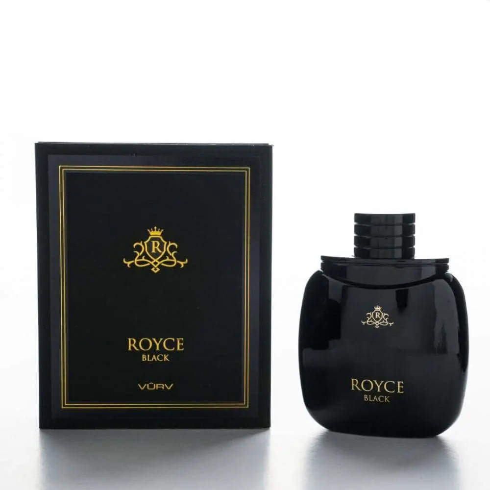 MAISON ALHAMBRA ROYCE BLACK EDP - 100ML (3.4oz) Unisex Fragrance, Elegant Alluring Fragrance, Signature Scent, Fresh Citrus, Long-Lasting Unisex Wear