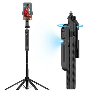 Auto Face Tracking Tripod, 360° Rotation Auto Tracking Phone Holder with Remote, Universal Essentials Tripod for Video Vlog Live Stream, Selfie Stand, Camera Stabilizer, Travel Tripod