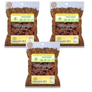 VIRAL Quina Roja Herbal Tea (Red Cinchona Bark) – 4 oz (113 g) – 100% Natural, Vegan, Non-GMO, Gluten-Free, Wildcrafted Herbal Tea – Crafted by Nature – Authentic & Fresh Loose Leaf Tea – by BexpertsUSA (3 Pack)