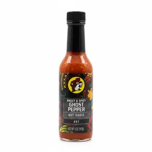 Buc-ee's Hot Sauce - Sweet & Spicy Ghost Pepper, Extremely Hot with Fiery Heat & Smoky Flavor, Ideal for Spicing Up Meats & Snacks, Crafted with Natural Ingredients - Taffy, Chilli