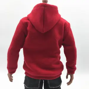 Menswear 1/6 Scale Mens Pullover Hoodie Sweatshirt, Longsleeves Casual Top Outfit for 12in Toys