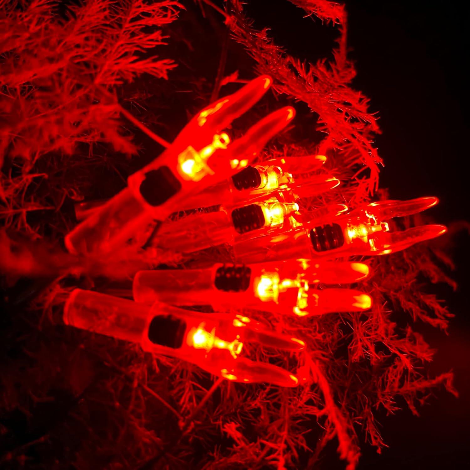 4.2mm Lighted Nocks for Arrows 3PCS Compound Bow Arrow Nock for Hunting Shooting，Nockturnal- Lighted Nock for Arrows with .166 Inside Diameter Including Victory-Red