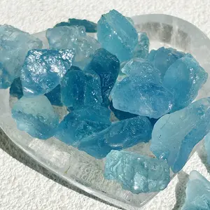 Aquamarine Raw Stone Blue Crystal Gemstone