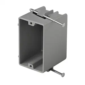 1-Gang 20 Cubic Inch PVC New Work Standard Switch/Outlet Wall Electrical Box