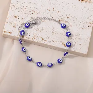 01pc Y2K Bohemian Casual Multicolor Chosen Devil Eyes Bracelet For Women And Men Party Favors