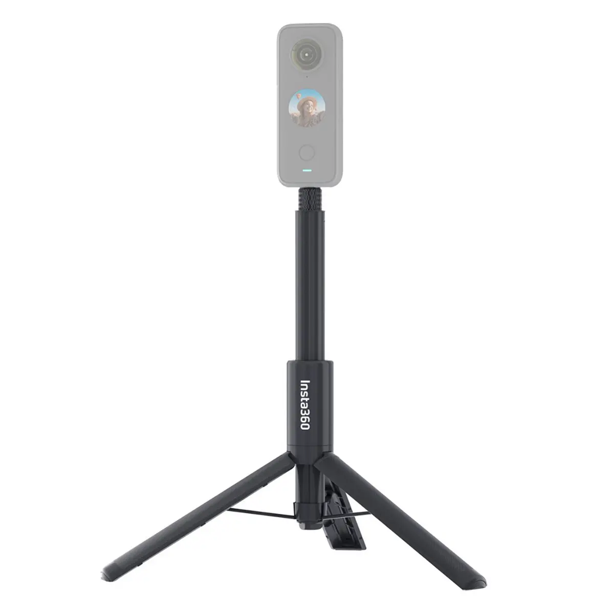 Insta360 2-In-1 Invisible Selfie Stick - Compact Tripod with Mount, Tripod Mode Compatible, Black