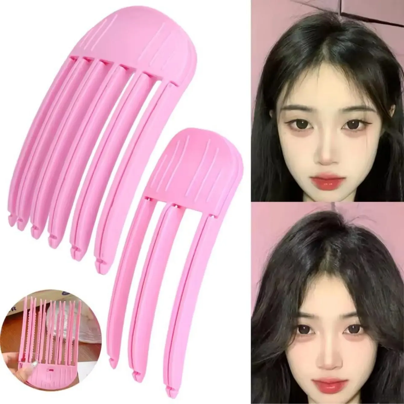 Instant Root Volumizing Clips 2 Pack, No Heat Fluffy Hair Styling Tool, Easy to Use Hair Lifting Clips, Natural Voluminous Hairstyles, Hair Tools