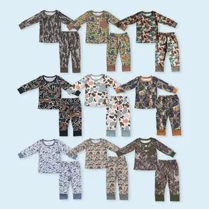 Deer Camouflage Long Sleeves Kids Boy Pajamas