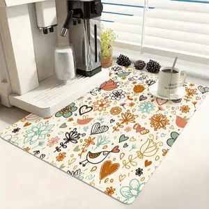 Multi-Functional Table Mat, Rubber Coaster, Easy Clean, Water Absorbent, Non-Slip, Durable, Protects Tabletop, Ideal for Kitchen and Bedroom
