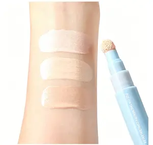 Hyaluronic Acid Sensitive Skin Liquid Concealer - Gentle, Hydrating, Matte & Blendable, Lightweight, Waterproof, Durable Cream Outline, Brush-Free, Cold Powder White Makeup