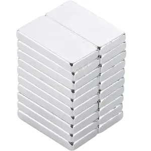 Rare Earth Magnets, 20Pcs 20x10x2mm Heavy Duty Bar Magnets, Multi-Function Fridge Magnets, Perfect for Fridge, DIY, Crafts, Home, Office, Dry Erase Board