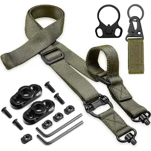 Two Point Sling Quick Adjust with QD Sling Swivels 2 Count QD Sling Mount Straps Fast Adjust Thumb Loop Durable Hardware for Outdoor Adventures