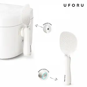 UFORU Magnetic Self-Standing Rice Spoon with Suction Base, Food-Grade Silicone Nonstick Rice Scoop, Upright Rice Paddle for Electric Cookers, Easy to Handle and Clean,dealsforyou,summerwins,summersale,midyearsale,restock,dealsforyoudays,DFYD   #SummerWins