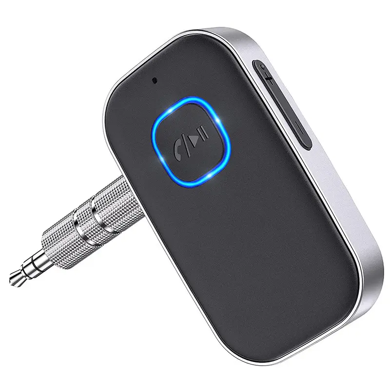 【SummerFinds】Yurnlv Car Bluetooth Receiver, Noise Cancelling 3.5mm AUX Bluetooth Car Adapter, Wireless Audio Receiver for Home Stereo/Wired Headsets, Hands-Free Calling