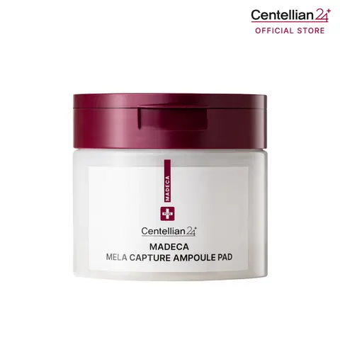 [Centellian24] Madeca Mela Capture Ampoule Pad Pack (60pcs) - 74% Centella Asiatica, 30,000ppm Niacinamide, Mela-Clean Formula - Dark Spot & Uneven Tone Care, Rich Essence, Brightening Skin Care for Adults with Chamomile