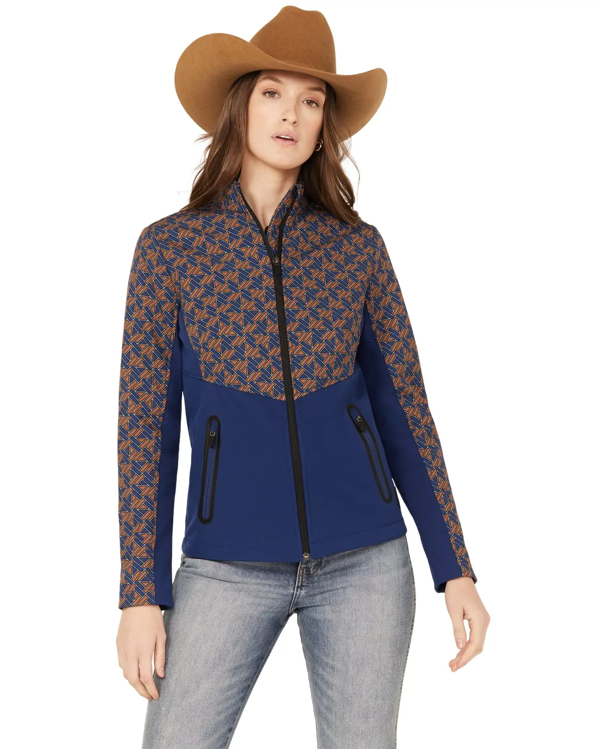 Rank 45 Women's 45&Reg; Women'S Fannie Geo Print Softshell Jacket - Rwfa22o17