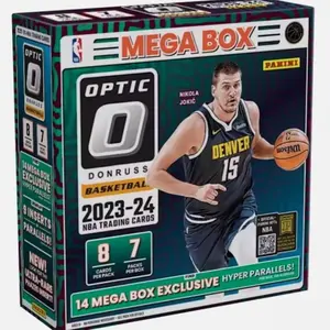 2023-24 Donruss Optic Basketball Mega Box - 7 Packs per Box / 8 Cards per Pack - Hyper Parallels - Ripped and Shipped!