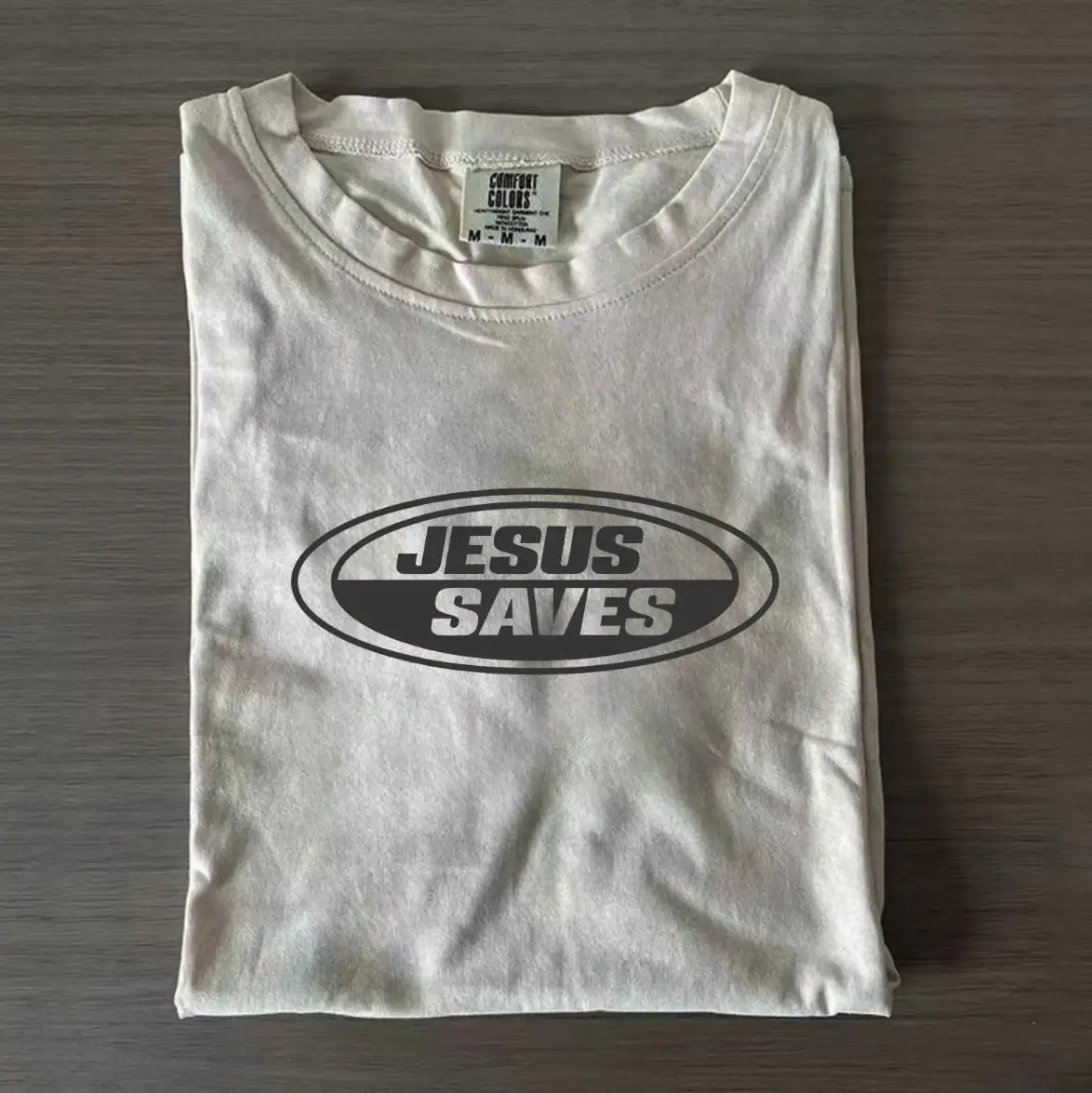 Unisex Graphic Tee Vintage Jesus Saves Retro Faith Print Christian Aesthetic Oversized T Shirt Casual Streetwear Style Short Sleeve Crewneck Soft Breathable Loose Fit Summer Outfit Daily Wear Church Gift Trendy Aesthetic Top