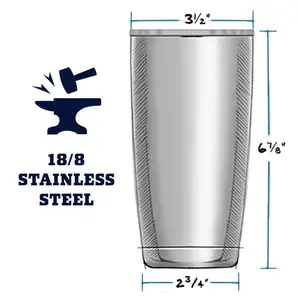 YETI Rambler 20 oz Stainless Steel Vacuum Insulated Tumbler with MagSlider Lid BPA-Free Dishwasher Safe Drinkware - Flasks