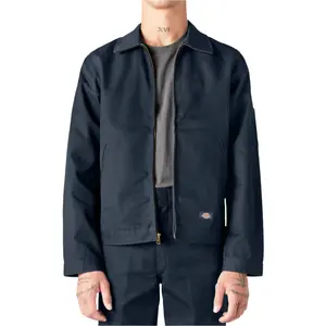 Dickies Men's Unlined Eisenhower Jacket - Dark Navy, Menswear Tops, Long Sleeve Coats, Durable Fabric