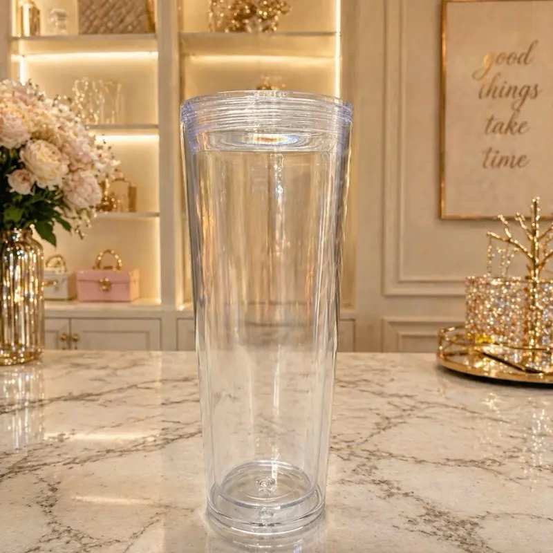 Live claim 24oz cup snow globe tumbler
