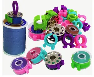 30-60-100 Piece Bobbin Holder Set for Sewing Machines - Bobbin Clamps for Organizing Threads and Avoiding Tangles