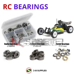 RCScrewZ Metal Shielded Bearing Kit ass006b for Team Associated RC10B4 / B4 / B4.1 / RTR 1/10 Electric 2WD Off-Road Buggy (#9034, #9038) | UPG