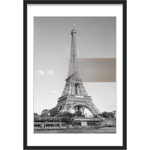 16x24 Black Wall Hanging Photo Frame - 1 Pack, Displays 14x20 Photos with Mat or 16x24 Artwork Without, Ideal for Home Decoration