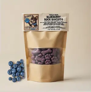 BlueBerry Buck Biscuits Freeze Dried Dog Biscuit Treats BlueBerry Buck Biscuits Freeze Dried Dog Biscuit Treats
