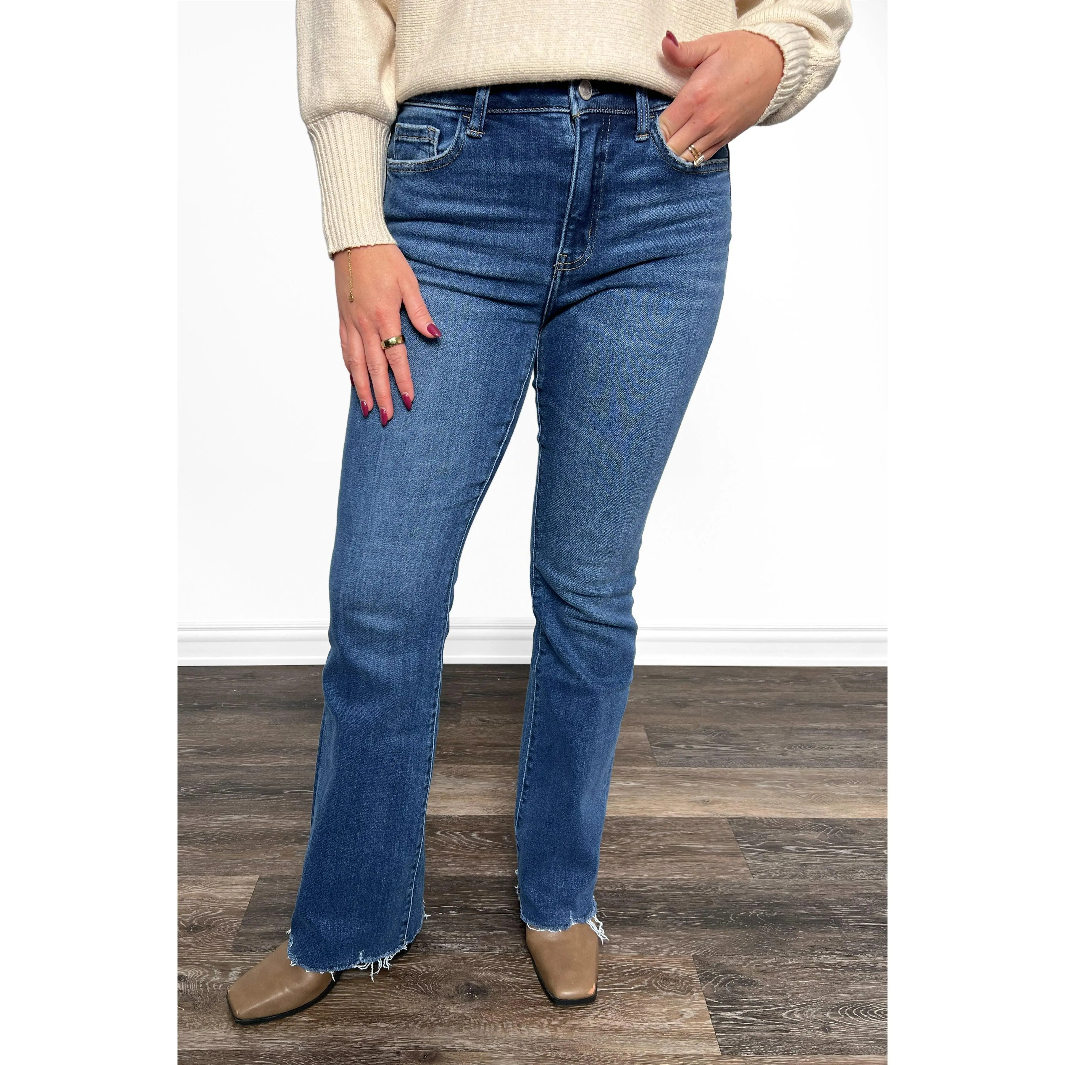 The Christa High-Rise Tummy Control Bootcut Denim