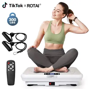 ROTAI Vibration Plate Lymphatic Drainage Machine for Full Body Workout and Relaxation Vibration Platform  Low Noise Max Weight 330LBS, for Wellness and Fitness Home Gym Equipment #Summervibes