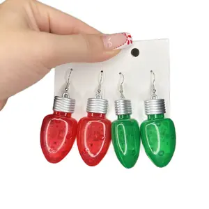 Christmas light earrings