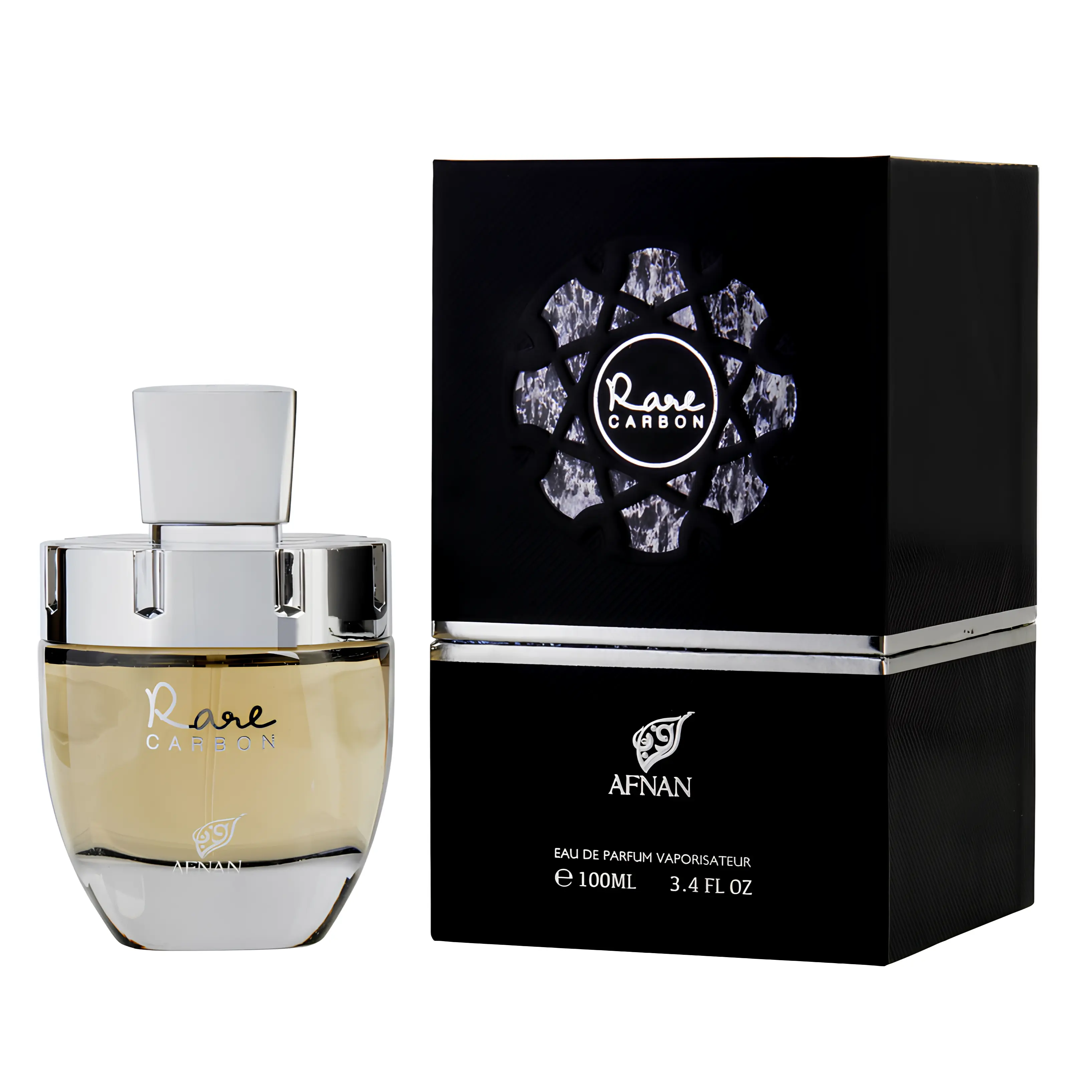 Afnan Rare Carbon for Men Eau de Parfum Spray, 3.4 Ounce