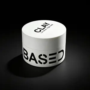 BASED Hair Clay - Strong Hold Matte Finish 3oz Jar Non-Toxic Shea Butter Beeswax Essential Clays