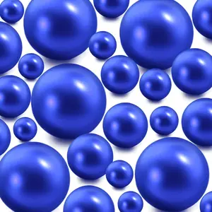 60PCS Royal Blue No Hole Vase Filler Floating Beads Fake Pearl for Vase Centerpieces Floating Candles Wedding Birthday Party Home Decor Makeup Brush